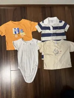 ラルフローレン、ジャカディー等　ベビー服4点セット（ロンパース・Tシャツ）