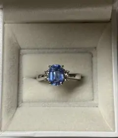 圧倒的大粒 6.65ct サファイア 1.18ct ダイヤ Pt900 リング - メルカリ