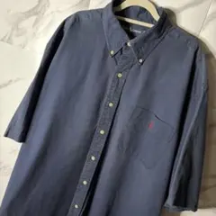 【早い者勝ち】Ralph Lauren BLAKE 半袖シャツ ネイビー L