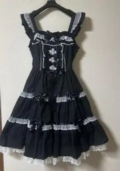 angelic pretty ふわふわToysジャンパースカート クロ - メルカリ