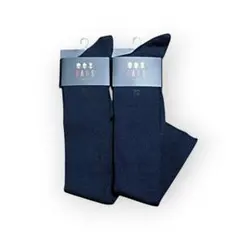 DAKS 秋冬用 24-25cm 吸湿発熱 ダックス ロングホーズ 2足 BLK