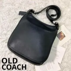 未使用保管品 vintage coach old flap フラップ 黒