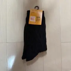 新品　UNIQLO HEATTECH ソックス ブラック 23-25cm