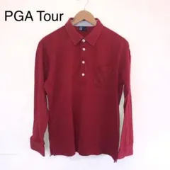 PGA TOUR ポロシャツ シャツ 長袖 メンズ ゴルフ ウェア
