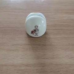 マニー陶器製 メモ&ペンスタンド 少女とテディベア
