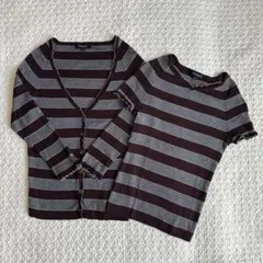 美品　BURBERRY バーバリー　シャツ　七分袖　半袖ニット　セット　M