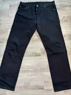 017【Levi’s 501】UK製 ブラック 後染め｜実寸W90cm
