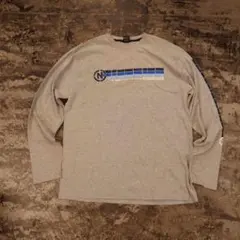 NAUTICA ノーティカ ロンT 長袖Tシャツ グレー M 古着 5122