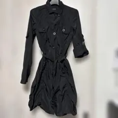 未使用MISCH MASCHブラックトレンチコート38
