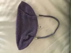 80'sヴィンテージ アンティーク ビーズ がま口 ハンドバッグ 和装用バッグ