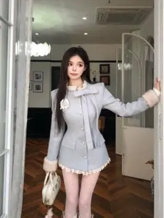 秋冬のミニコートセット✨普段使いに最適❤️デートや女子会にも