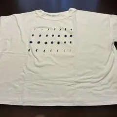 【ICHI 】月の満ち欠け プリント Tシャツ コットン100% 日本製のサムネイル