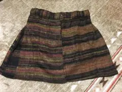 新品★ネパール製★エスニック★オーバースカート★体型カバー ★半額以下★ブラウン