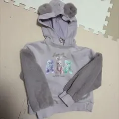 メゾピアノ　くまさんうさぎさんトレーナー