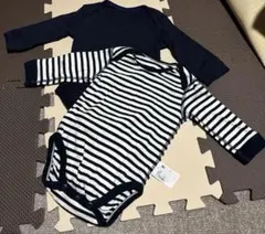長袖ベビーロンパース 70cm(2枚セット)