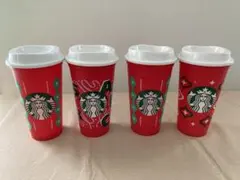 Starbucks スターバックス　リユーザブルカップ473ml　4個セット新品