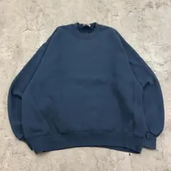 t*9様 USA製　JERZEES　無地　ブランク　刺繍　スウェット　古着　ブル