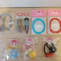 ヘアアクセサリー　ヘアゴム　キッズ　女の子　かわいい　まとめ売り