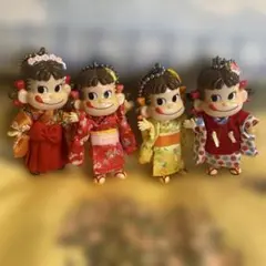 和服キャラクター 4体セットペコちゃん4体セット売り