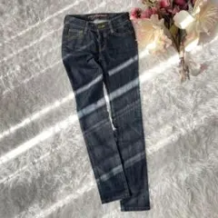 rujeansデニムジーンズ（25）日本製　牛革ラベル　ストレッチ　美脚のサムネイル
