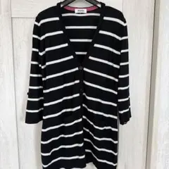 SONIA BY SONIA RYKIEL ボーダーカーディガン 38のサムネイル