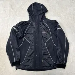 gamakatsu 防水レインウェア ブラック フード付き　ゴアテックス