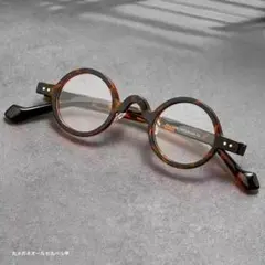 伊達眼鏡 丸メガネ べっ甲柄 ラウンドフレーム メンズ レディース レトロ