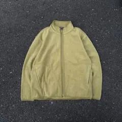 【希少】90s OLD UNIQLO フリース フルジップ パーカー カーキー
