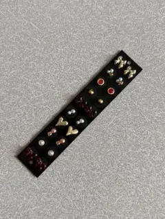 耳つぼジュエリー【ゴールド&レッド】