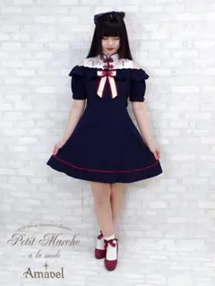 Amavel 蝶々舞う ランタン チャイナ ワンピースのサムネイル
