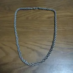 シルバー 編み込み ネックレス