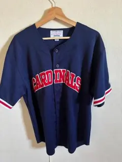 MLB カージナルス ユニフォーム ゲームシャツ 刺繍ロゴ 90s L相当 古着