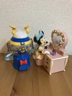 ドナルドダック ガチャガチャ ミニーマウス ドレッサー セットミニスナックケース