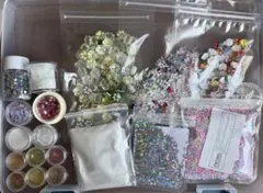 【美品】ラメ パーツ ネイル用品 レジン用品 まとめ売り