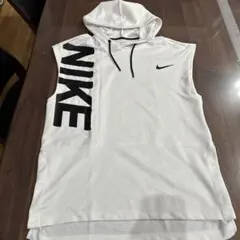 Nike DRI-FIT ホワイト フード付きタンクトップ Mのサムネイル