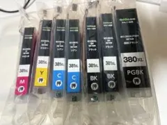 Canon BCI-381XL+380XL 互換インク 7本セットのサムネイル