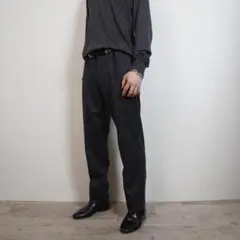 EMPORIO ARMANI 千鳥格子柄スラックスパンツ ダークグレー/BZ50