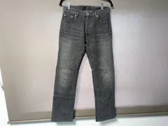 バーバリーブラックレーベル ストレート加工デニムパンツ 希少サイズ70