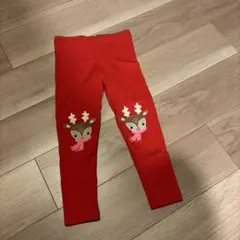 NEXT 赤 トナカイ刺繍 ベビーレギンス