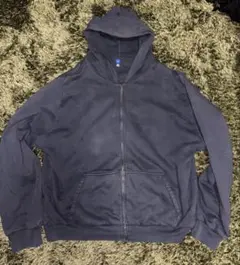 Yeezy Gap Zip Up Hoodie navy M - メルカリ