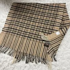 DACKS ダックス 大判 マフラー チェック柄 美品