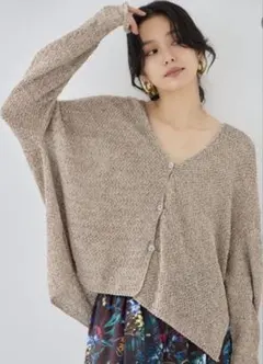 【布施さえさん紹介】ペーパーリラックスカーデ ィガン＊バンヤード＊お値下げ不可のサムネイル