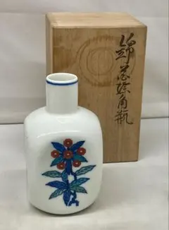 人間国宝 十四代柿右衛門 有田焼 花瓶 共箱の蓋のみ 一輪生 釣鐘形大