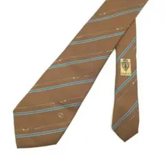 未使用級 GUCCI グッチ ストライプ ホースビット チェーン柄 ネクタイ