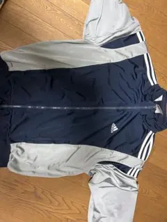 adidas ネイビー/グレー ジャケット