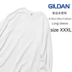 【ギルダン】新品未使用 ウルトラコットン 無地 長袖Tシャツ ホワイト 3XLのサムネイル