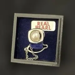 REAL PEARL ネクタイピン 真珠 シルバーカラーのサムネイル