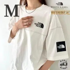 新品✨韓国限定 ノースフェイス ダメージTシャツ チャコールグレー L