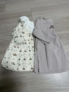 花柄レース襟ワンピース 80サイズ