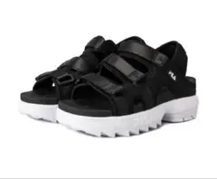【美品】FILA ディスラプター　スポーツサンダル 黒　23.0のサムネイル
